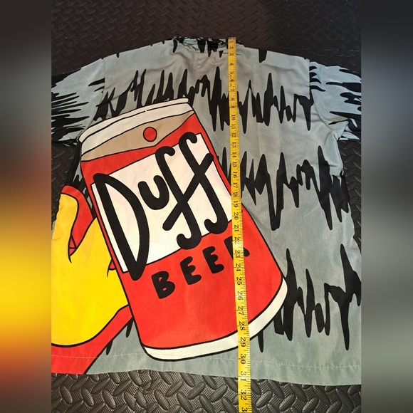 Vintage y2k simpsons button / Hawaiian shirt / all over print shirt - Picture 9 of 12